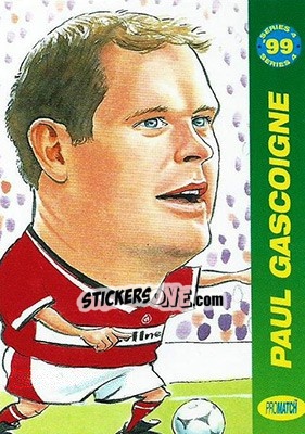 Sticker Paul Gascoigne - 1999 Series 4 n. 102 - Promatch