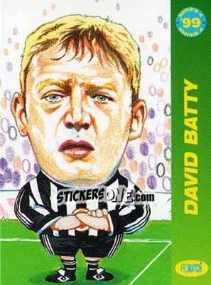 Sticker David Batty - 1999 Series 4 - Promatch