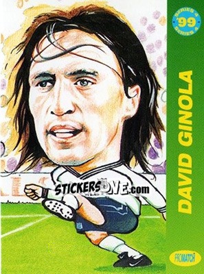 Sticker David Ginola - 1999 Series 4 - Promatch