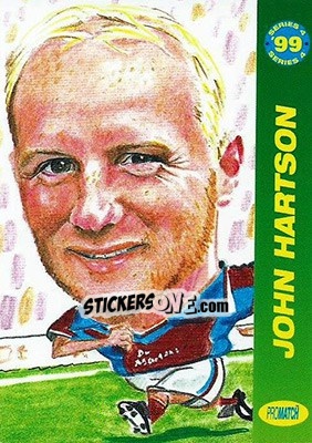 Sticker John Hartson - 1999 Series 4 - Promatch