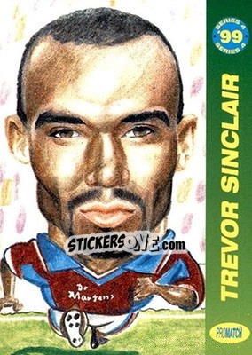 Sticker Trevor Sinclair - 1999 Series 4 n. 162a - Promatch