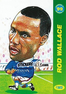 Sticker Rod Wallace - 1999 Series 4 n. SC2 - Promatch