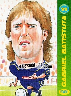 Sticker Gabriel Batistuta - 1999 Series 4 n. SS16 - Promatch