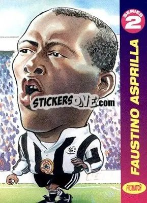 Sticker Faustino Asprilla - 1997 Series 2 - Promatch