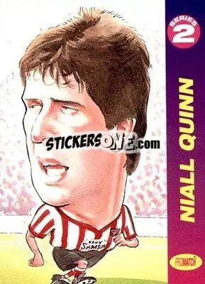 Sticker Niall Quinn - 1997 Series 2 - Promatch