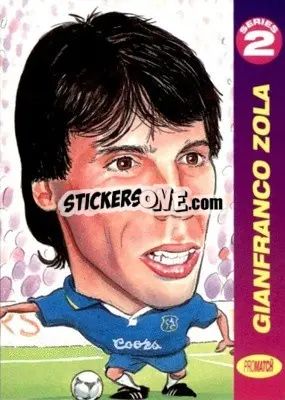 Sticker Gianfranco Zola - 1997 Series 2 - Promatch