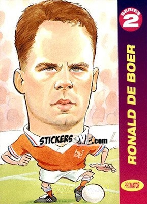 Sticker Ronald De Boer - 1997 Series 2 - Promatch
