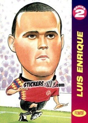 Sticker Luis Enrique - 1997 Series 2 n. EUR28 - Promatch