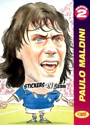 Sticker Paolo Maldini - 1997 Series 2 n. EUR61 - Promatch