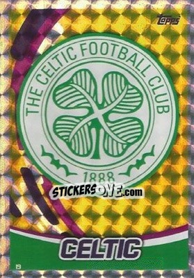 Sticker Club Badge - SPFL 2017-2018. Match Attax n. 19 - Topps