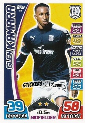 Sticker Glen Kamara - SPFL 2017-2018. Match Attax n. 47 - Topps