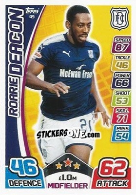Figurina Roarie Deacon - SPFL 2017-2018. Match Attax n. 49 - Topps