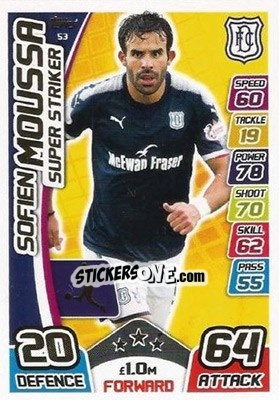 Sticker Sofien Moussa - SPFL 2017-2018. Match Attax n. 53 - Topps