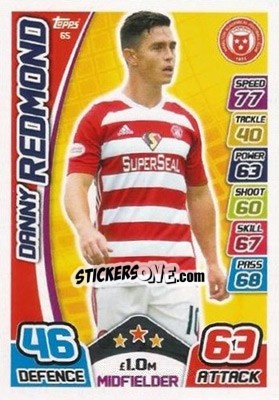 Sticker Danny Redmond - SPFL 2017-2018. Match Attax n. 65 - Topps
