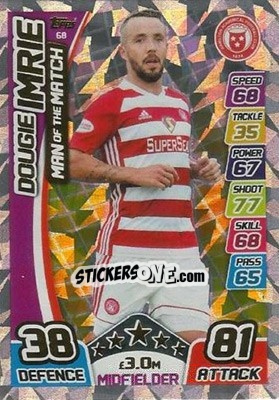 Cromo Dougie Imrie - SPFL 2017-2018. Match Attax - Topps