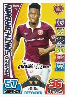 Sticker Ashley Smith-Brown - SPFL 2017-2018. Match Attax n. 76 - Topps