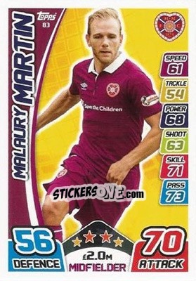 Sticker Malaury Martin - SPFL 2017-2018. Match Attax n. 83 - Topps