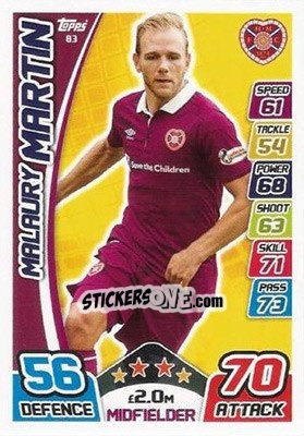 Sticker Malaury Martin - SPFL 2017-2018. Match Attax - Topps