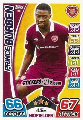Sticker Prince Buaben - SPFL 2017-2018. Match Attax n. 85 - Topps