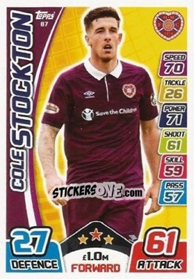 Sticker Cole Stockton - SPFL 2017-2018. Match Attax n. 87 - Topps