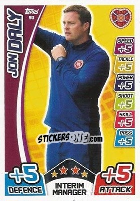 Sticker Jon Daly - SPFL 2017-2018. Match Attax n. 90 - Topps