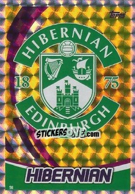 Sticker Club Badge - SPFL 2017-2018. Match Attax n. 91 - Topps