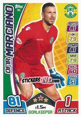 Sticker Ofir Marciano - SPFL 2017-2018. Match Attax - Topps