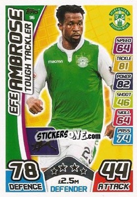 Sticker Efe Ambrose - SPFL 2017-2018. Match Attax n. 96 - Topps