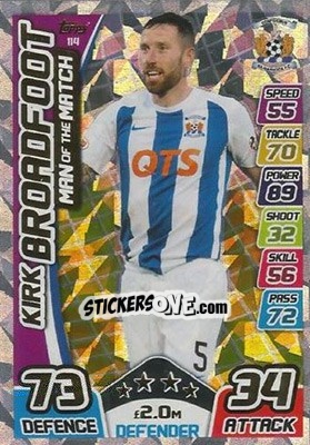 Sticker Kirk Broadfoot - SPFL 2017-2018. Match Attax n. 114 - Topps