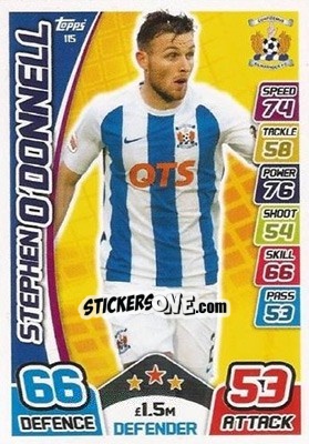 Sticker Stephen O'Donnell - SPFL 2017-2018. Match Attax n. 115 - Topps