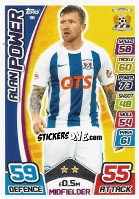Sticker Alan Power - SPFL 2017-2018. Match Attax n. 116 - Topps