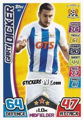 Sticker Gary Dicker - SPFL 2017-2018. Match Attax - Topps