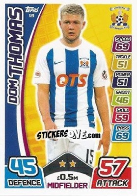 Sticker Dom Thomas - SPFL 2017-2018. Match Attax n. 121 - Topps