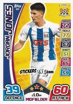 Cromo Jordan Jones - SPFL 2017-2018. Match Attax - Topps