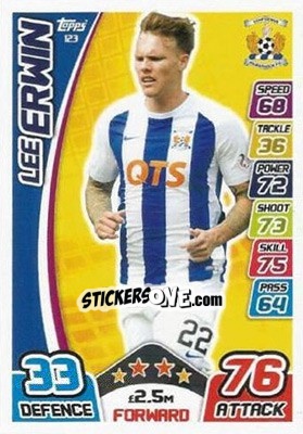 Sticker Lee Erwin - SPFL 2017-2018. Match Attax n. 123 - Topps