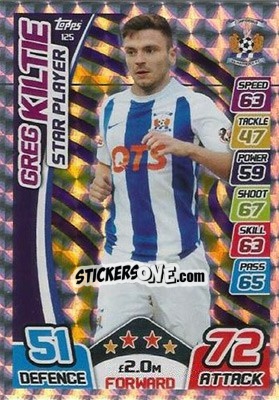 Sticker Greg Kiltie - SPFL 2017-2018. Match Attax n. 125 - Topps