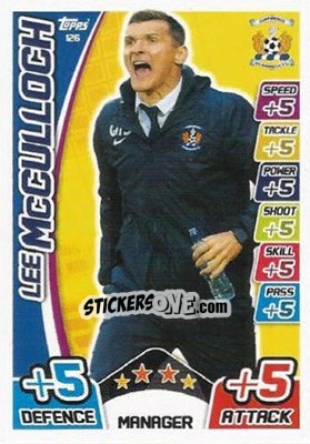 Sticker Lee McCulloch - SPFL 2017-2018. Match Attax n. 126 - Topps
