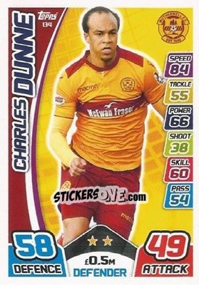 Sticker Charles Dunne - SPFL 2017-2018. Match Attax - Topps