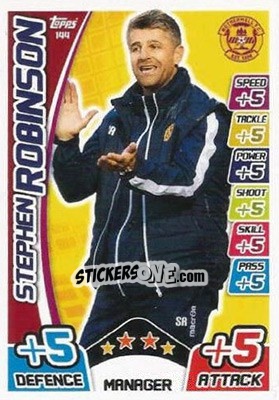 Sticker Stephen Robinson - SPFL 2017-2018. Match Attax n. 144 - Topps