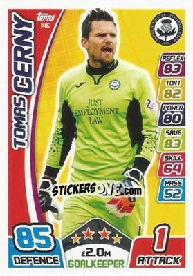 Figurina Tomáš Cerný - SPFL 2017-2018. Match Attax n. 146 - Topps
