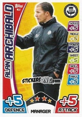 Sticker Alan Archibald - SPFL 2017-2018. Match Attax n. 162 - Topps
