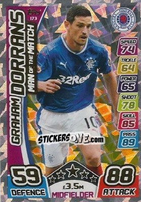 Sticker Graham Dorrans - SPFL 2017-2018. Match Attax n. 173 - Topps