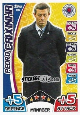 Sticker Pedro Caixinha - SPFL 2017-2018. Match Attax n. 180 - Topps