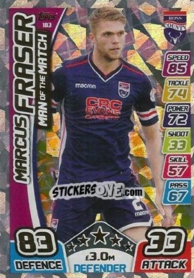 Sticker Marcus Fraser - SPFL 2017-2018. Match Attax n. 183 - Topps