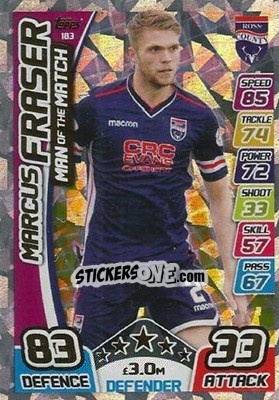 Sticker Marcus Fraser - SPFL 2017-2018. Match Attax - Topps