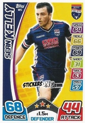 Sticker Sean Kelly - SPFL 2017-2018. Match Attax n. 185 - Topps