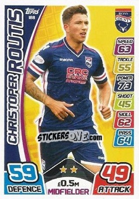 Figurina Christopher Routis - SPFL 2017-2018. Match Attax - Topps