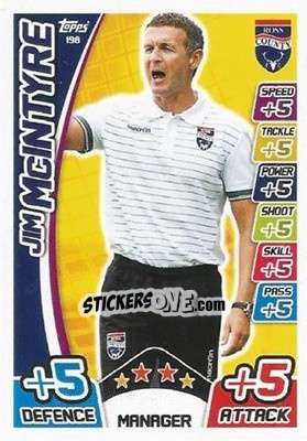 Sticker Jim McIntyre - SPFL 2017-2018. Match Attax n. 198 - Topps