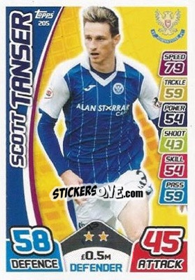 Sticker Paul Paton - SPFL 2017-2018. Match Attax n. 206 - Topps