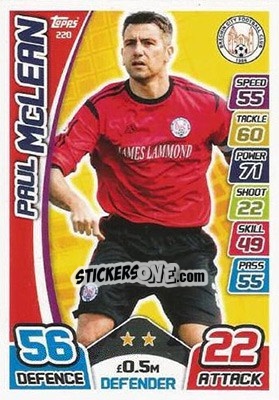 Figurina Paul McLean - SPFL 2017-2018. Match Attax - Topps